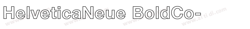HelveticaNeue BoldCo字体转换